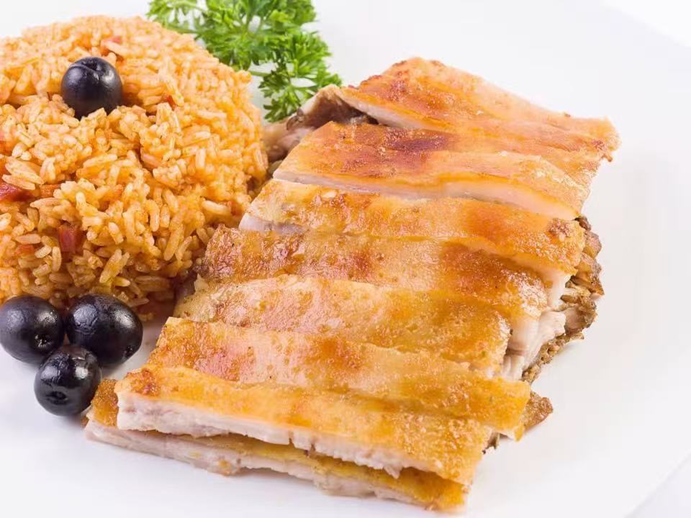 葡式焗乳豬釀飯