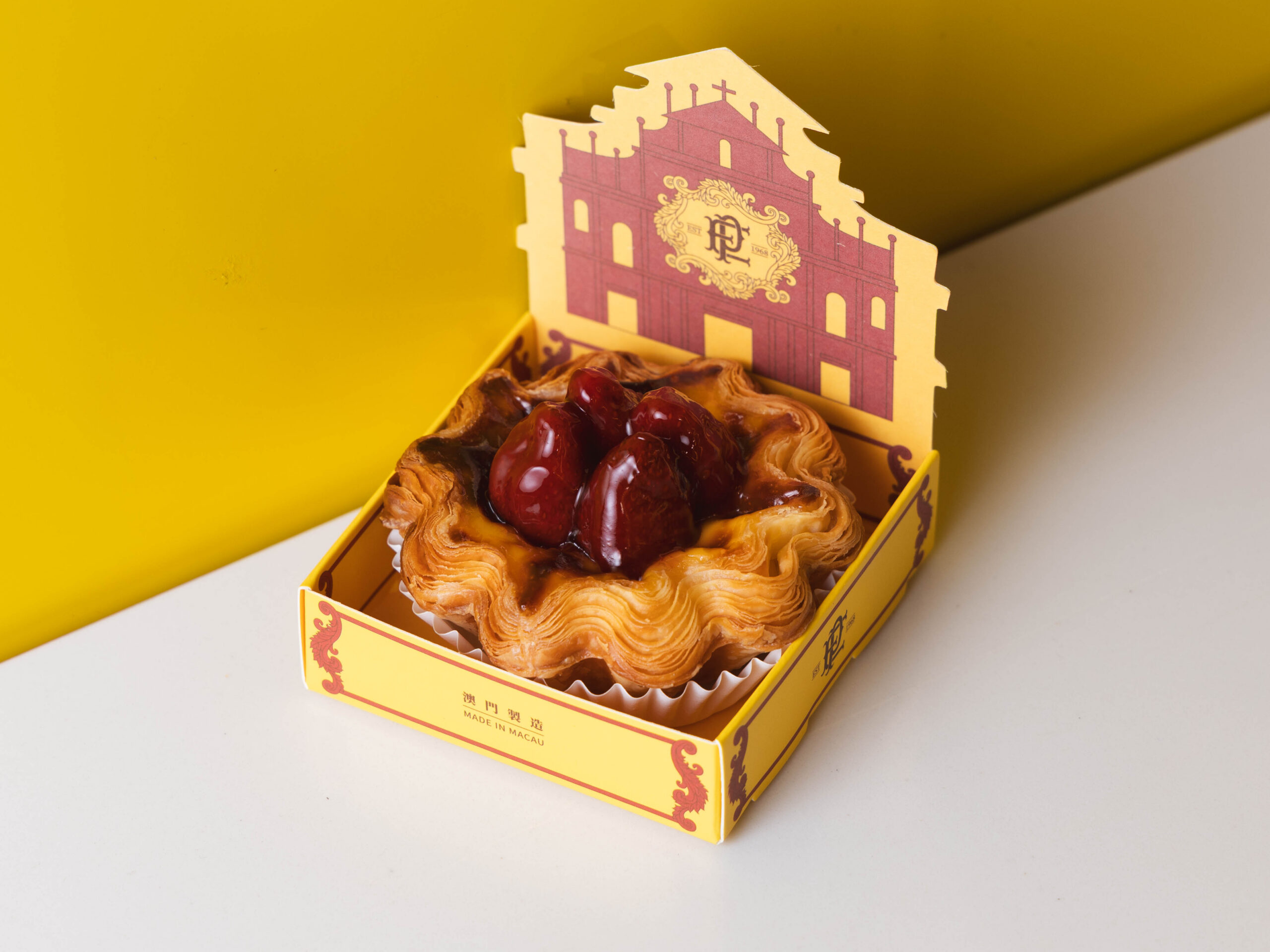 草莓寶石千層蛋撻 Strawberry Egg Tart