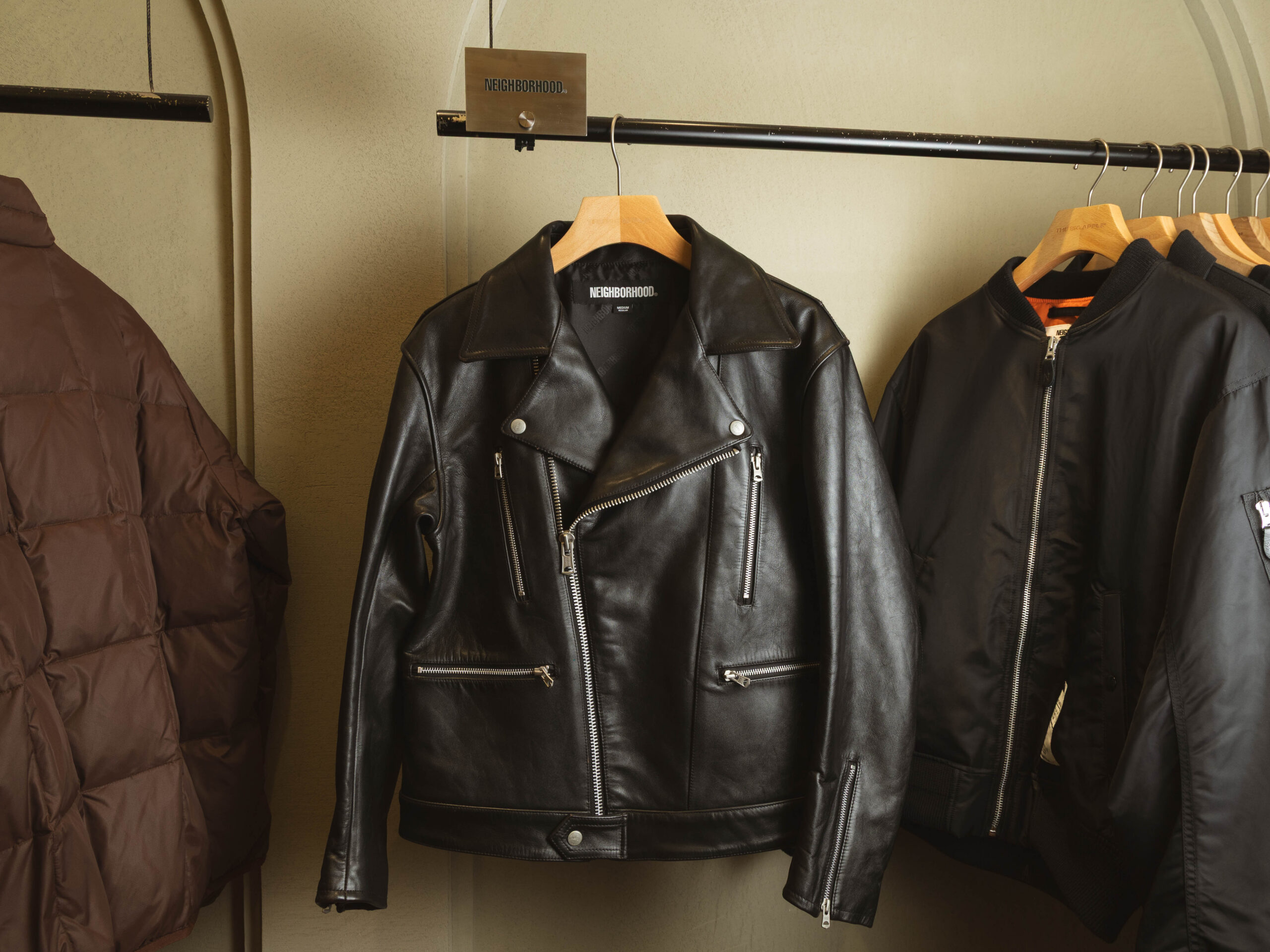 NEIGHBORHOOD LEATHER JACKET