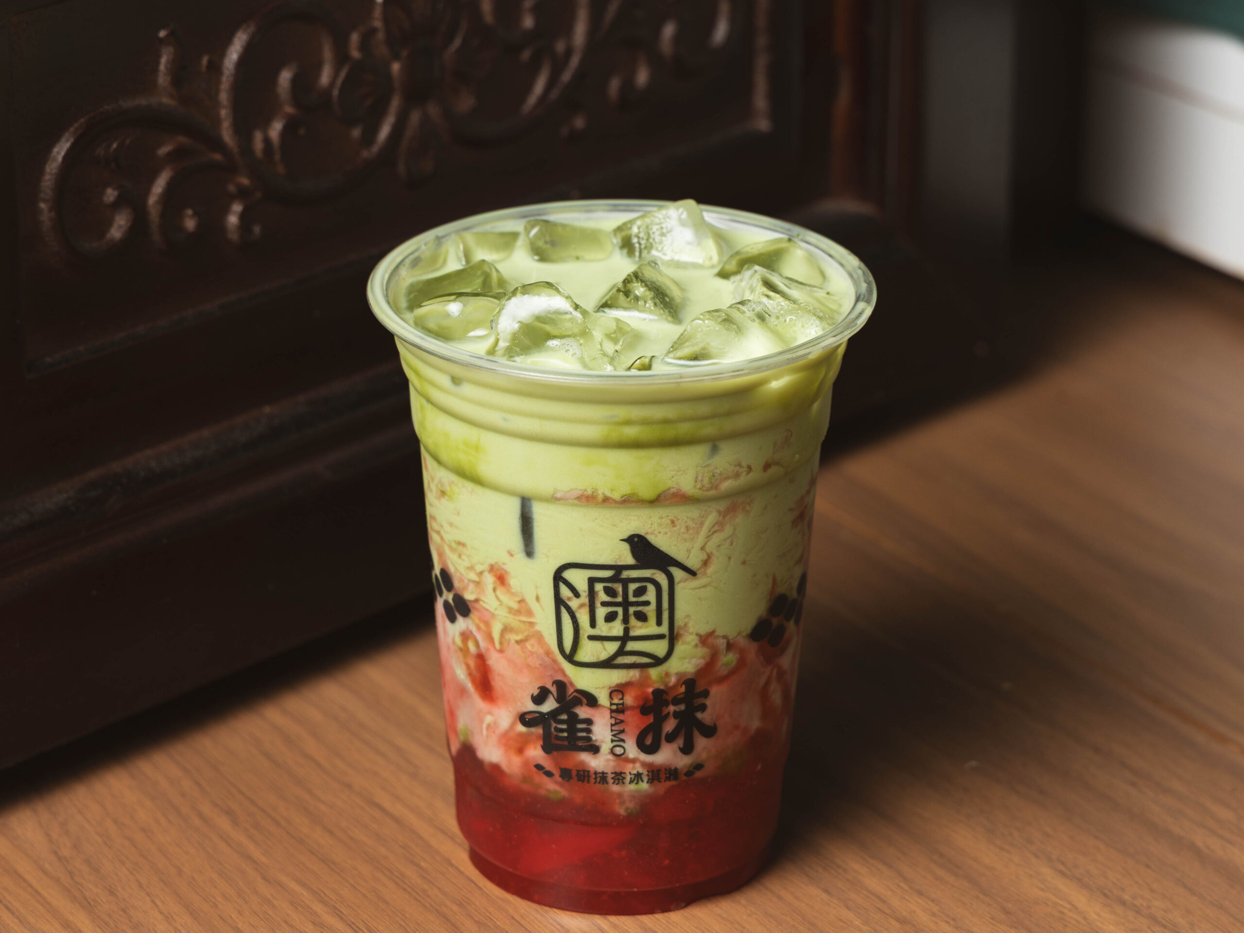 抹茶咸法酪漂浮
